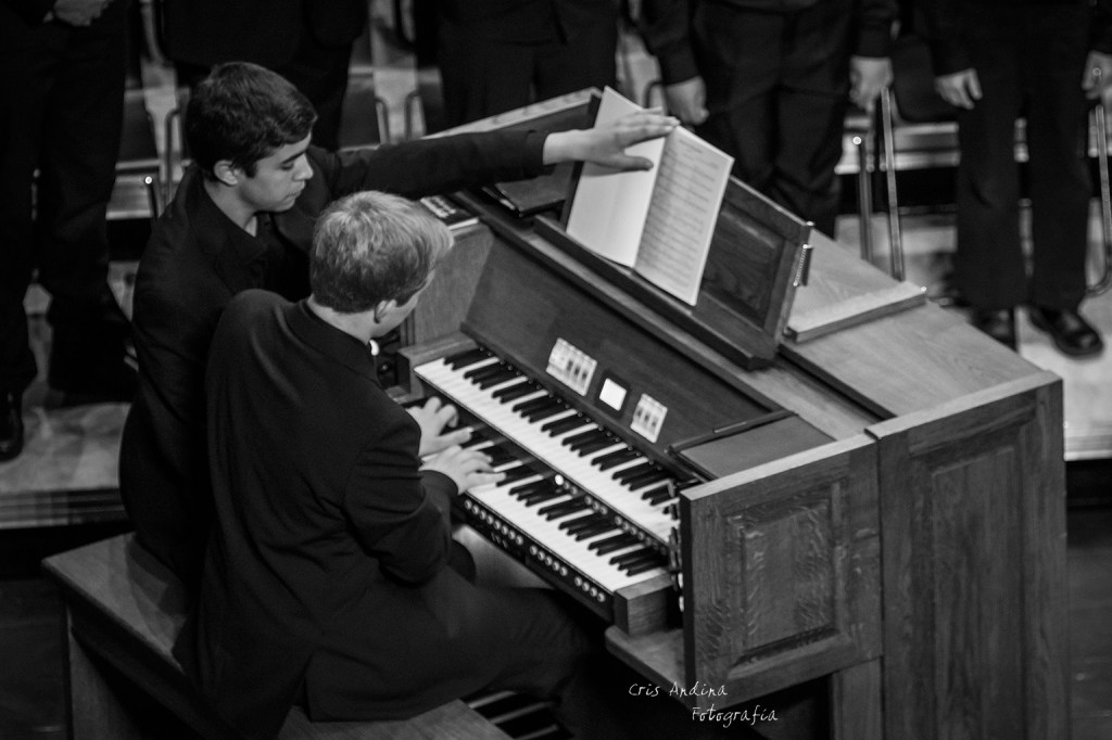 Alberto Miguélez Rouco, organista. Fotografía de Cris Andina
