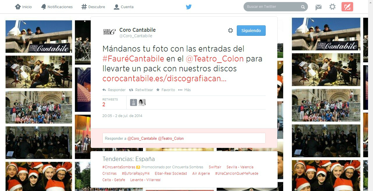 Tuit Sorteo Fauré Cantabile