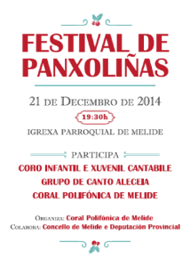 Cartel festival Panxoliñas de Melide