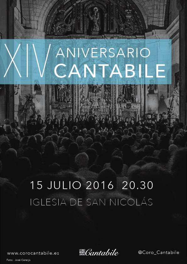 Cartel Aniversario Coro Cantabile